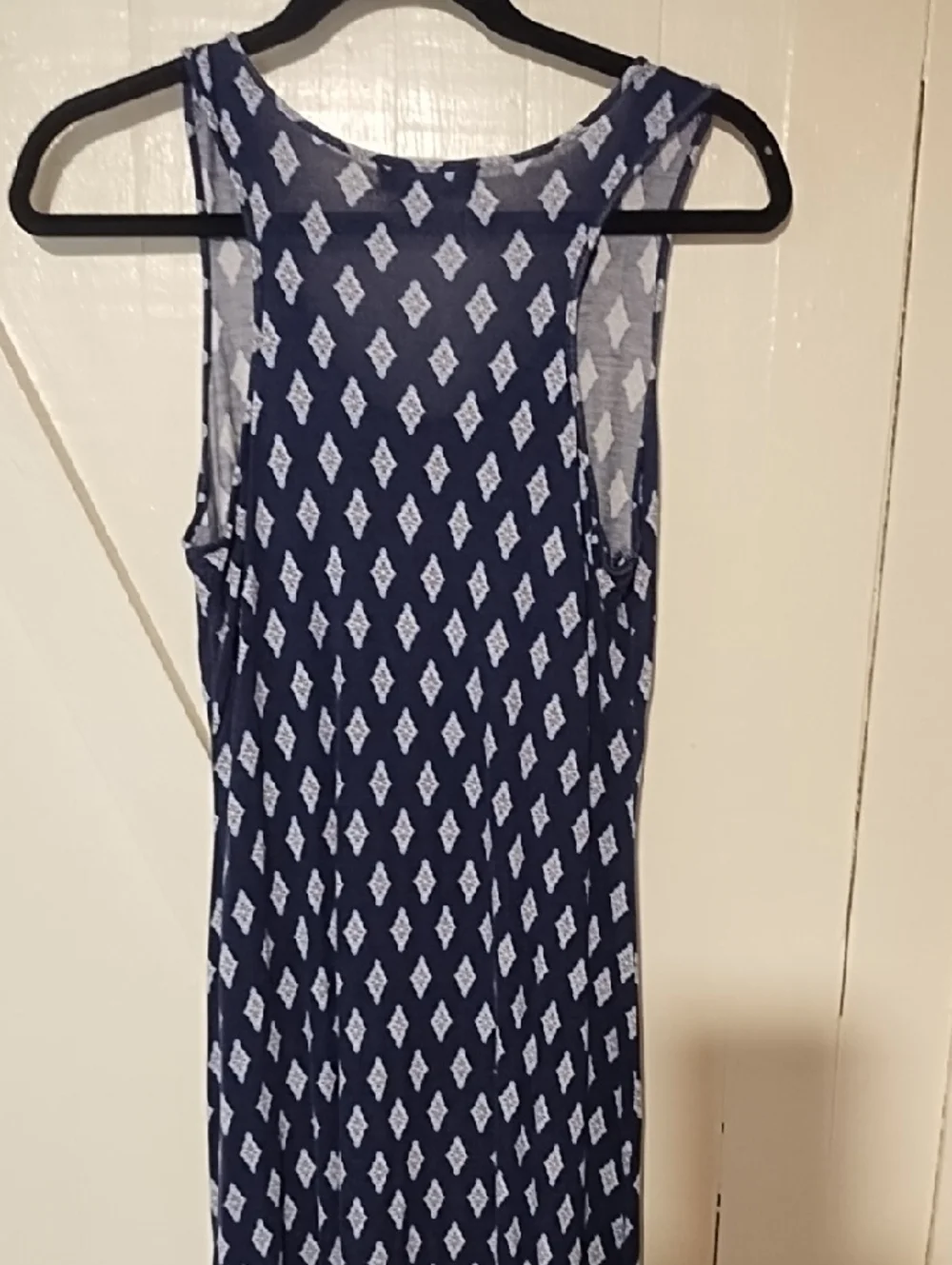 Pink Republic Navy Maxi Dress with Coral Center Border - Picture 6 of 8
